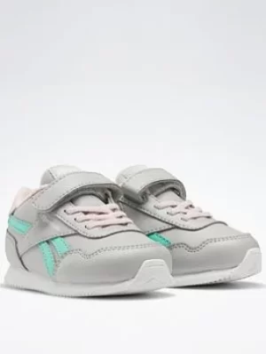 Image of Reebok Royal Classic Jogger 3 Shoes, White/Pink, Size 4 Younger
