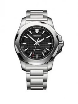 Image of Victorinox Victorinox Swiss Made I.N.O.X Mechanical Black Sapphire Glass Automatic 43Mm Date Dial With Removable Bumper Stainless Steel Bracelet Watch