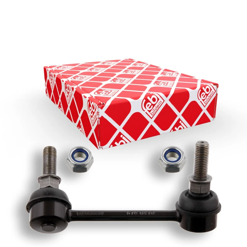 Image of FEBI BILSTEIN 34562 Anti-roll bar link OE Turbo NEW, Rear Axle Right Steel Link Stabiliser (3229)