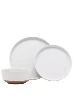 image of Stonebridge 12 Piece Dinner Set Plates Side Plates Bowls White