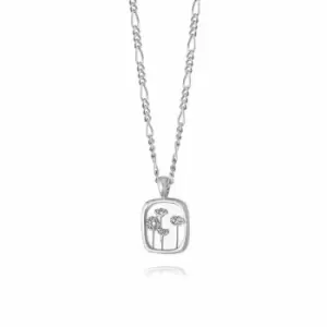 Image of Daisy London Jewellery 925 Sterling Silver Wild Daisies Flower Necklace Sterling Silver