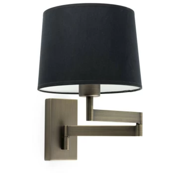 Image of Faro ARTIS - Wall Light with Shade Black, E27