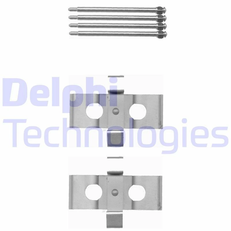 Image of DELPHI Brake pad fitting kit DELPHI LX0393