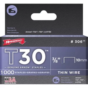 image of Arrow T30 Staples 10mm Pack of 5000