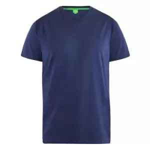 Duke Mens Signature-1 V-Neck T-Shirt (L) (Navy)