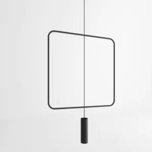 Image of Rana Modern Wire Frame Pendant Light Black GU10