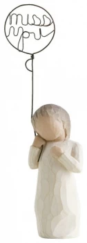 image of Willow Tree Miss You Figurine