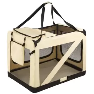 image of Tectake Dog Crate Foldable - 68 x 101cm