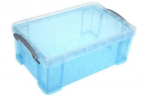 Really Useful Plastic Storage Box Bright Blue 9L