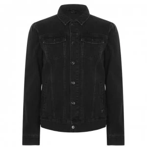 Image of Firetrap Denim Jacket Mens - Black