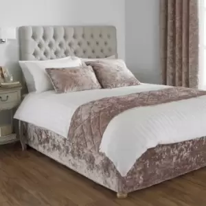 Image of Verona Crushed Velvet Base Wrap Oyster