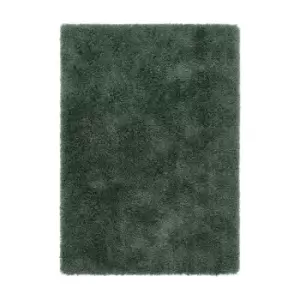Image of Dark Green Shaggy Rug - 110x160cm - Chicago