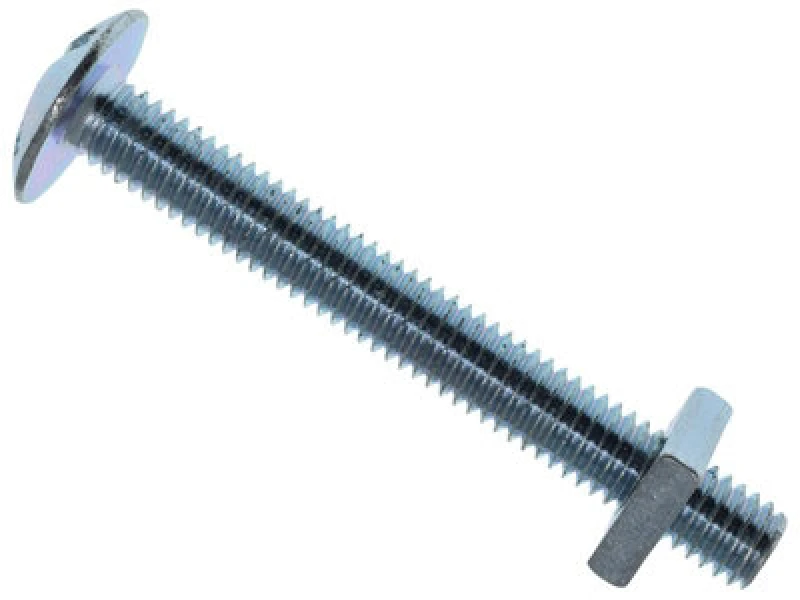 Image of Metalmate Memrbn0650 Roofing Bolt & Nut Zp M6 X 50mm (Box 25) Memrbn0650