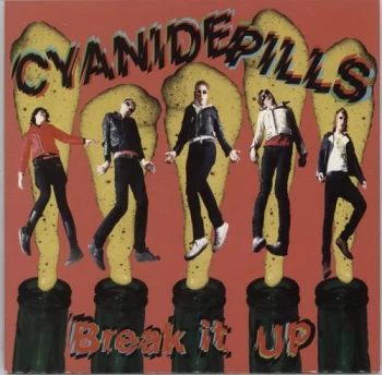 Image of Cyanide Pills Break It Up - Yellow Vinyl 2009 UK 7" vinyl DAMGOOD329