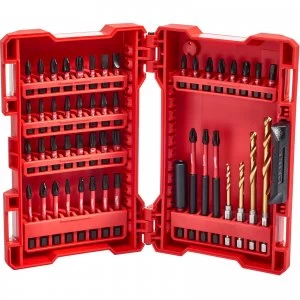 image of Milwaukee 48 Piece Shockwave Impact Screwdriver and Drill Bit Set