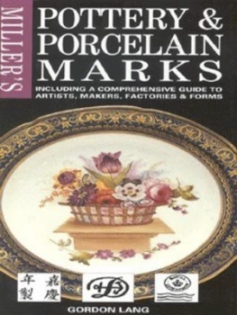 Image of Pottery and Porcelain Marks by Gordon Lang Hardback