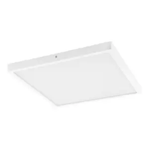 Image of Wall / Ceiling Light White 400mm Square Surface Mounted 25W LED 4000K