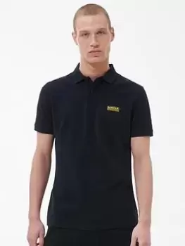 Image of Barbour International Essential Polo Shirt - Black, Size 2XL, Men