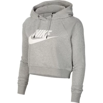 Image of Nike Cropped Hoodie Womens - Grey
