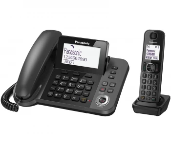 image of Panasonic KX-TGF320E Corded & Cordless Phone Combo