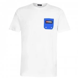 image of Diesel Only Waves T Shirt - White 100