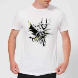 DC Comics Batman Batface Splash T-Shirt - White - 5XL