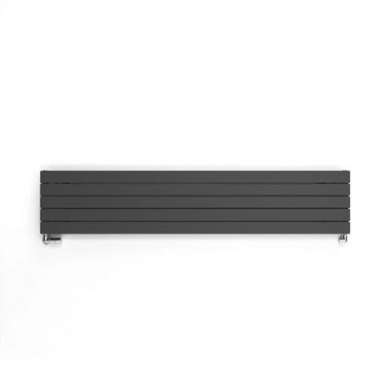 Image of Terma Forte Metallic Grey Hydronic Horizontal Or Vertical Designer 2223Btu Radiator, (W)366mm X (H)1800mm