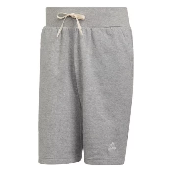 image of adidas Studio Lounge Shorts Mens - Medium Grey Heather