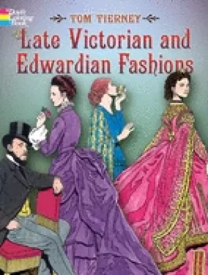 Image of late victorian and edwardian fashions coloring book