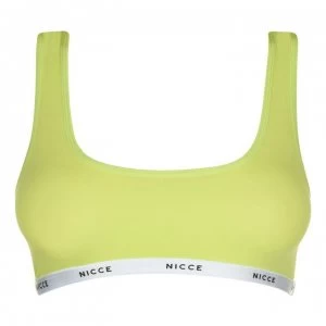 image of Nicce Bra Top Womens - Safety Yellow