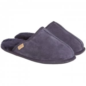 image of Just Sheepskin Donmar Mule Slippers - Navy