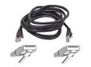 image of Belkin - Patch cable - RJ-45 (M) - RJ-45 (M) - 1m - ( CAT 5e ) - black