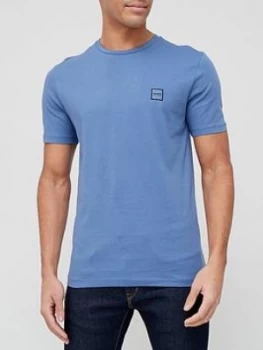 image of Hugo Boss Tales Chest Logo T-Shirt Open Blue Size L Men