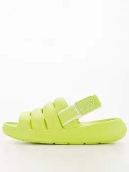 image of UGG Yeah Sport Flat Sandals, Green, Size 4, Women