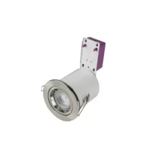 image of Robus Starling IP20 Mains Voltage Steel Fire Rated Downlight Brushed Chrome - RSF201-13