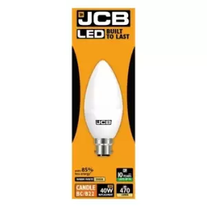 image of JCB - LED Candle 470lm Opal 6w B22 2700k - S10978