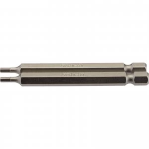 image of Draper Hex Screwdriver Bit Hex 2.5mm 75mm Pack of 2