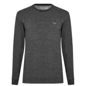 Lacoste Logo Long Sleeve T Shirt - Grey