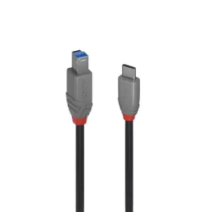 Image of Lindy 3m USB 3.2 Type C to B Cable, Anthra Line