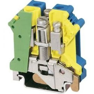 Image of PEN feed through terminal block UK 6 N PEN Phoenix Contact Green yello