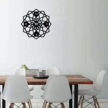 Image of Metal Wall Clock 27 - Black Decorative Metal Wall Clock