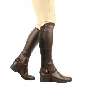 image of Saxon Equileather Half Chaps - Brown