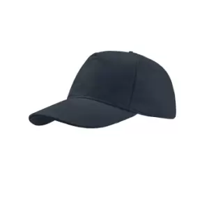 Image of Atlantis Liberty Five Buckle Heavy Brush Cotton 5 Panel Cap (One Size) (Navy)