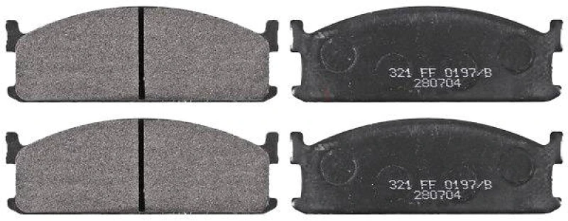 Image of A.B.S. 36593 Brake pad set without integrated wear sensor Brake Pad Set,disc brake (402)