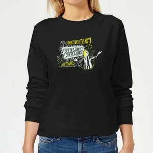 image of Beetlejuice The Ghost With The Most Womens Sweatshirt - Black - 5XL