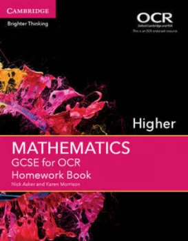 Image of Gcse Mathematics for Ocr. Higher Homework Book by Nick Asker Paperback