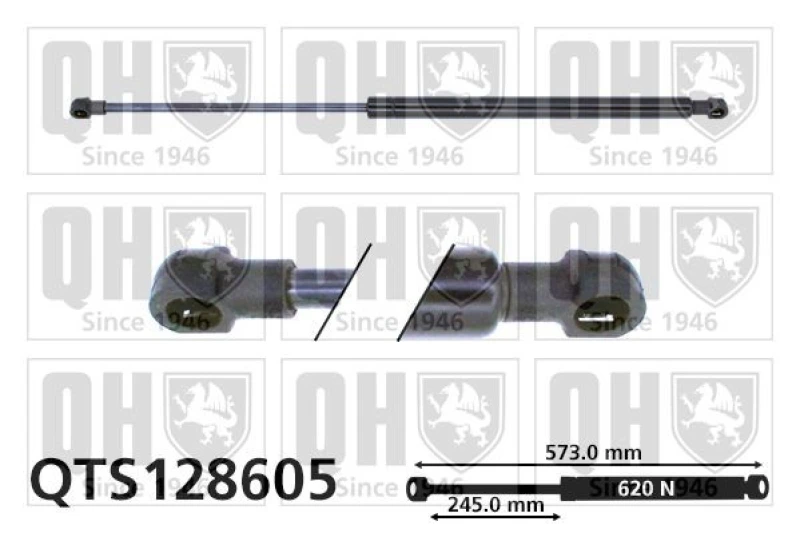 Image of QUINTON HAZELL Tailgate strut QUINTON HAZELL QTS128605