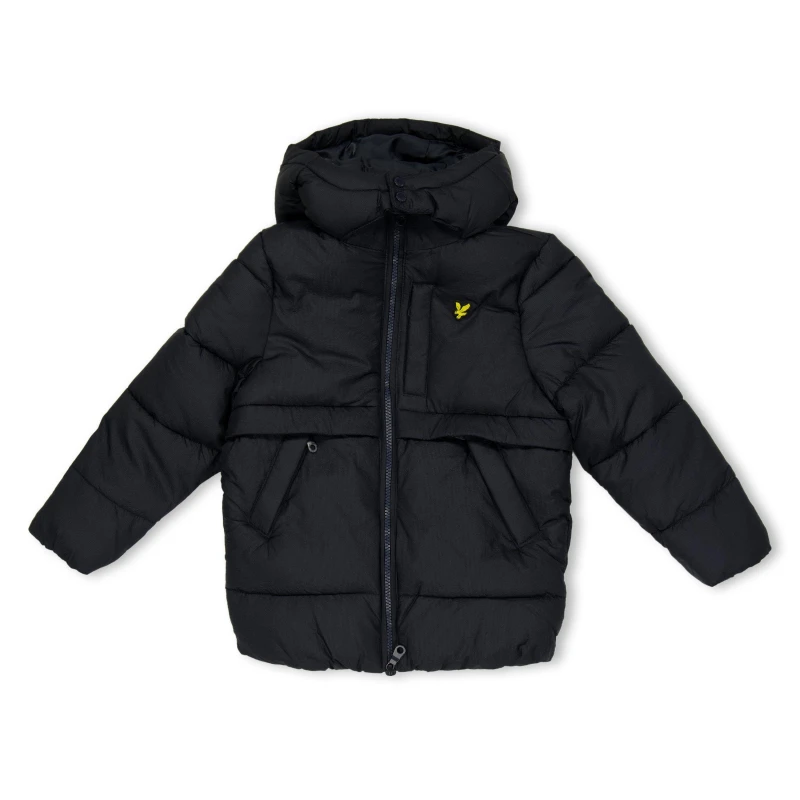 Image of Lyle and Scott Kids Ripstop Long Puffer Jacket Dark Navy male 3-4 Yrs