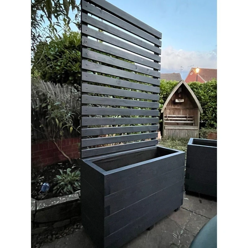 Image of Buttercup Farm Suffolk Planter & Trellis- 2 Pack- Colour Choice- L90 x W40 x H120cm Multicolor Unisex