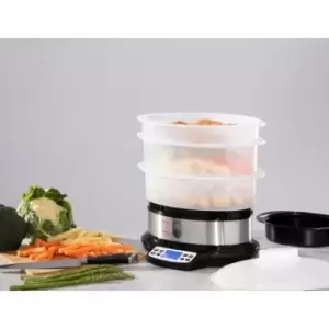 image of Innoteck Kitchen Pro 3 Tier Digital Steamer